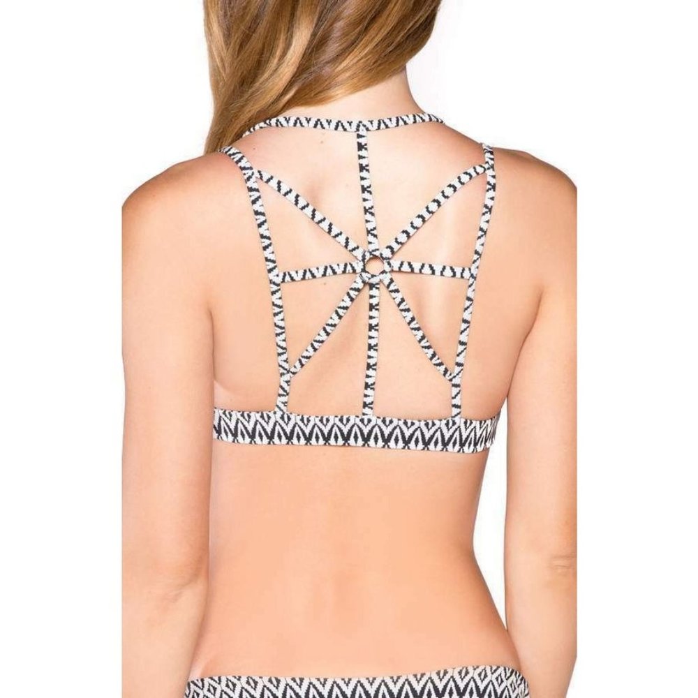 BYRDS OF PARADISE Alice Bikini Top ONLY Black